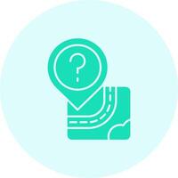 Question Solid duo tune Icon vector