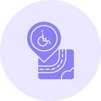Disabled Solid duo tune Icon vector
