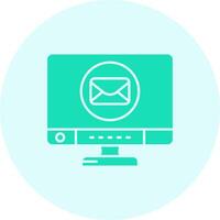 Email Solid duo tune Icon vector