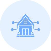 House Solid duo tune Icon vector