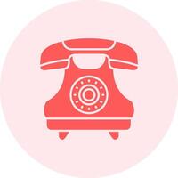 Telephone Solid duo tune Icon vector