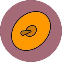 Cymbals Line Filled multicolour Circle Icon vector