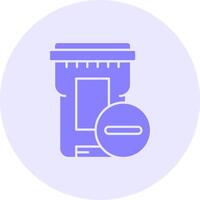 Delete Solid duo tune Icon vector