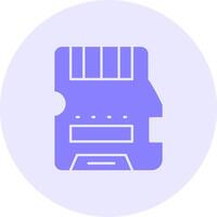 Memory Solid duo tune Icon vector