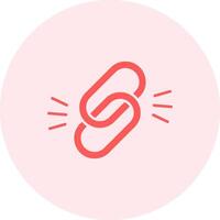 Link Solid duo tune Icon vector