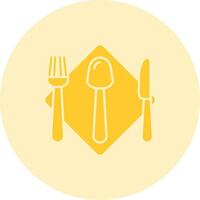 Cutlery Solid duo tune Icon vector