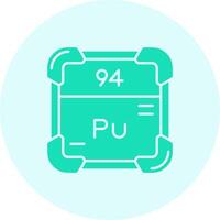 Plutonium Solid duo tune Icon vector