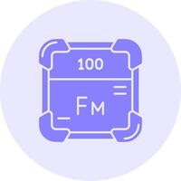 Fermium Solid duo tune Icon vector