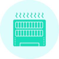 Heater Solid duo tune Icon vector