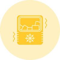 Ice maker Solid duo tune Icon vector