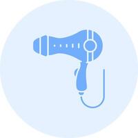 Hair dryer Solid duo tune Icon vector