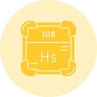 Hassium Solid duo tune Icon vector