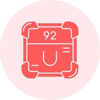 Uranium Solid duo tune Icon vector