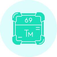 Thulium Solid duo tune Icon vector