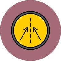 Keep In Line Line Filled multicolour Circle Icon vector