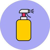 Cleaning Spray Line Filled multicolour Circle Icon vector