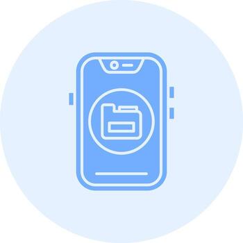 Data Solid duo tune Icon vector