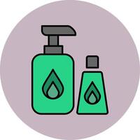 Cleaning Products Line Filled multicolour Circle Icon vector