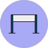 Gameplay Line Filled multicolour Circle Icon vector