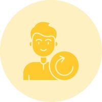 Reload Solid duo tune Icon vector