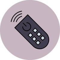 Remote Control Line Filled multicolour Circle Icon vector