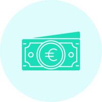 Euro Solid duo tune Icon vector