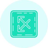 Intersect Solid duo tune Icon vector