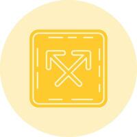 Intersect Solid duo tune Icon vector