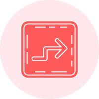 Zigzag Solid duo tune Icon vector