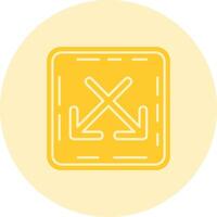 Intersect Solid duo tune Icon vector