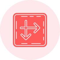 Intersect Solid duo tune Icon vector