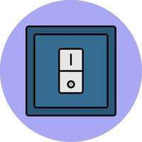 Switcher Line Filled multicolour Circle Icon vector