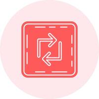 Loop Solid duo tune Icon vector