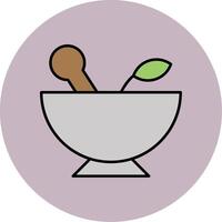 Herbal Treatment Line Filled multicolour Circle Icon vector