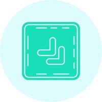 Chevron Solid duo tune Icon vector