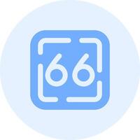 Sixty Six Solid duo tune Icon vector