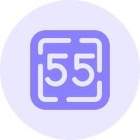 Fifty Five Solid duo tune Icon vector