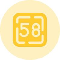 Fifty Eight Solid duo tune Icon vector