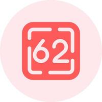 Sixty Two Solid duo tune Icon vector
