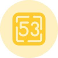 Fifty Three Solid duo tune Icon vector