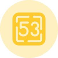 Fifty Three Solid duo tune Icon vector