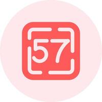 Fifty Seven Solid duo tune Icon vector