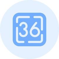 Thirty Six Solid duo tune Icon vector