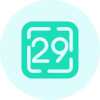 Twenty Nine Solid duo tune Icon vector