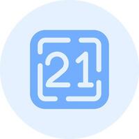 Twenty One Solid duo tune Icon vector