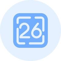 Twenty Six Solid duo tune Icon vector