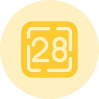 Twenty Eight Solid duo tune Icon vector