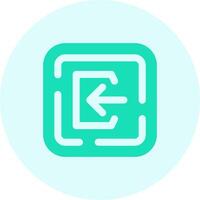 Login Solid duo tune Icon vector