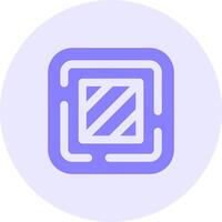 Square Solid duo tune Icon vector