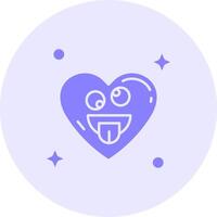 Zany Face Solid duo tune Icon vector